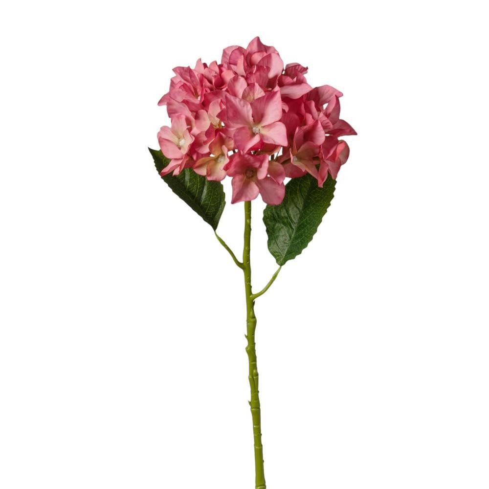 RAMO DI ORTENSIA ROSA ANTICO CM57